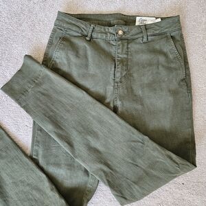 Cosmic Blue Love Olive Green Pants